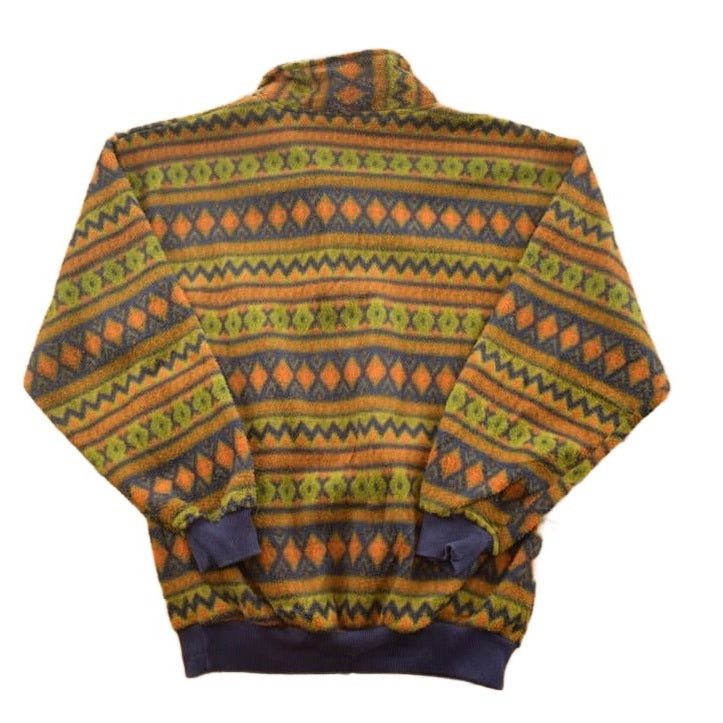 Vintage 1990s Aztec Pattern Fleece Sweater Men's S from propervintagecanada