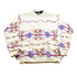 Vintage 1990s Aztec Pattern Quarter Button Up Sweatshirt Men&