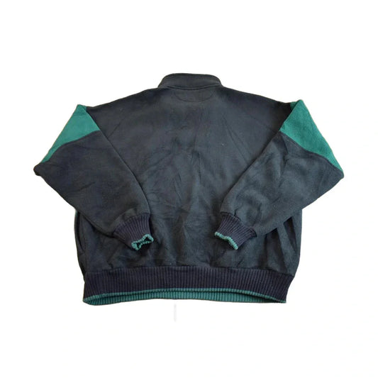 Vintage 1990s Aztec Pattern Quater Zip Fleece Sweater - XL from propervintagecanada