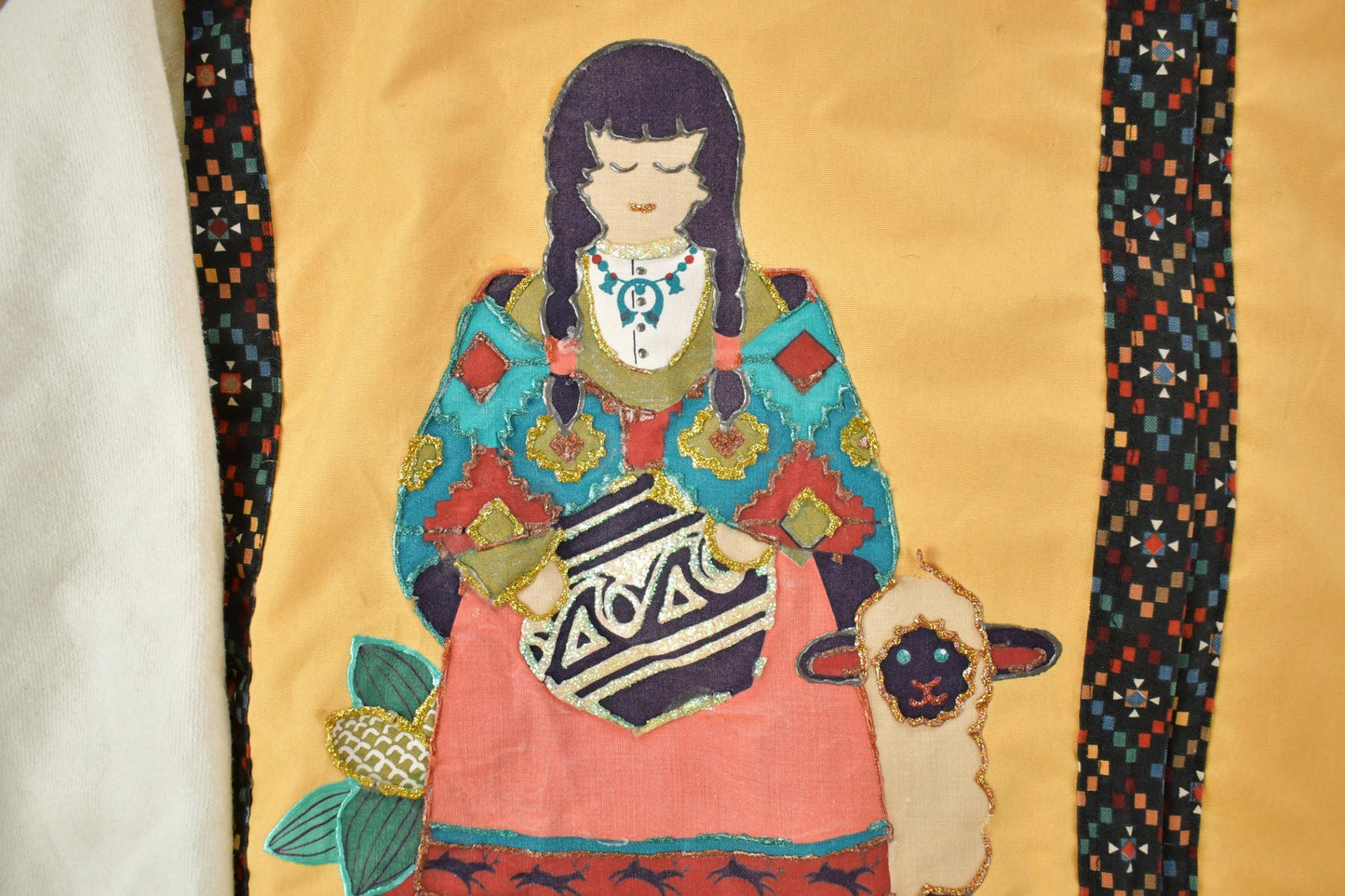 Vintage 1990s Aztec Sheep Button Up Crewneck Men's 3XL from propervintagecanada