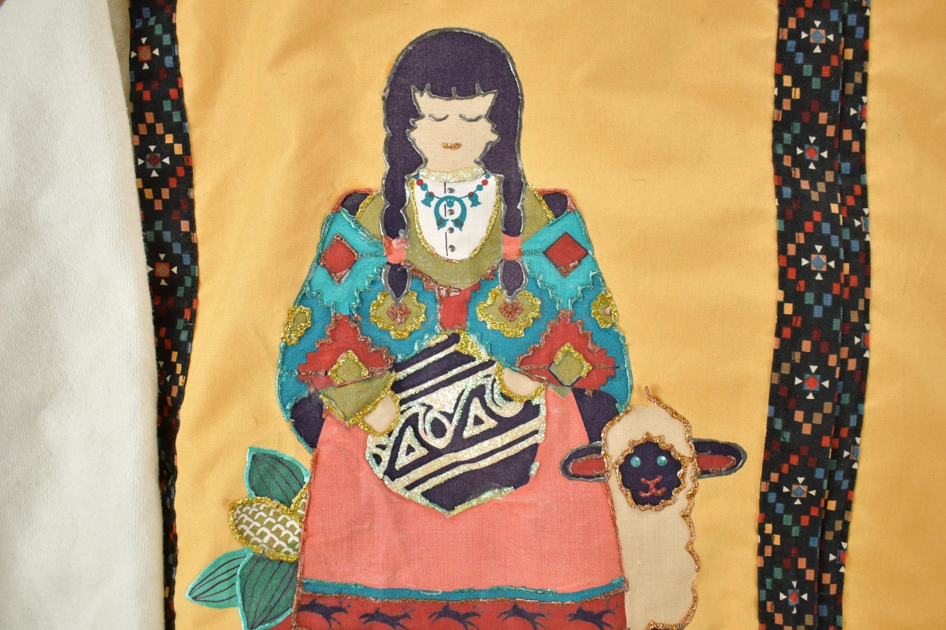 Vintage 1990s Aztec Sheep Button Up Crewneck Men's 3XL from propervintagecanada