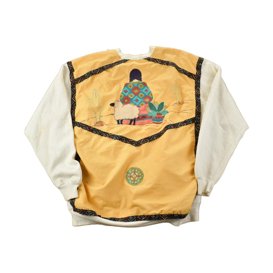 Vintage 1990s Aztec Sheep Button Up Crewneck Men's 3XL from propervintagecanada