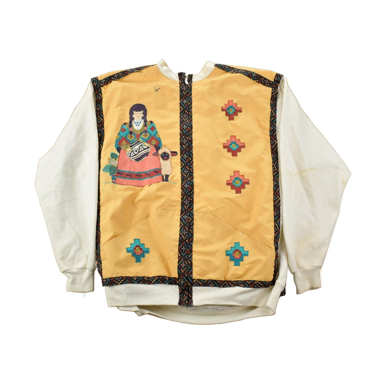 Vintage 1990s Aztec Sheep Button Up Crewneck Men's 3XL from propervintagecanada