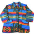 Vintage 1990s Aztec South Western Pattern Button Up Fleece Sweater Men&