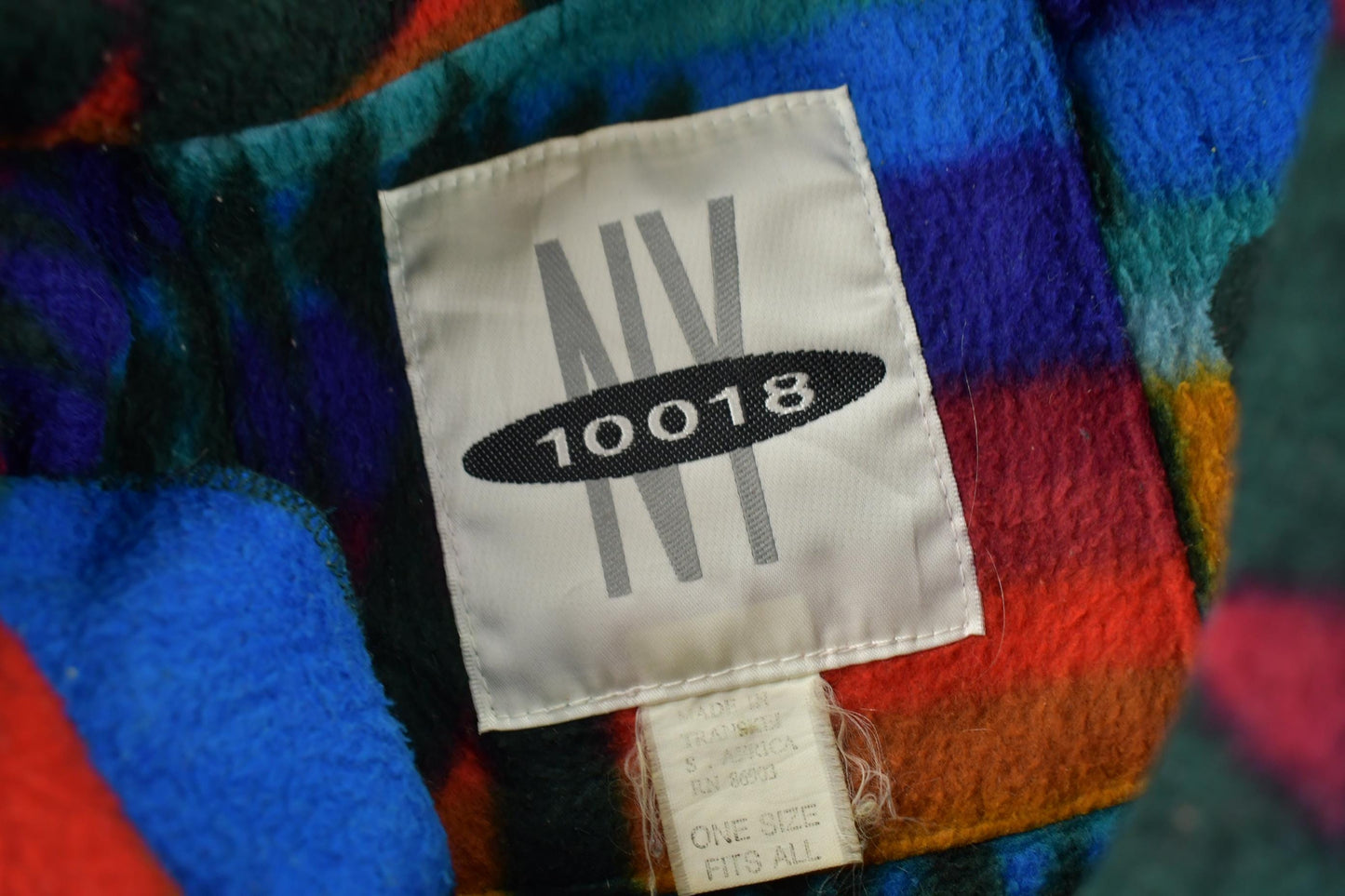 Vintage 1990s Aztec South Western Pattern Button Up Fleece Sweater OSFA from propervintagecanada