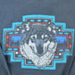 Vintage 1990s Aztec Wolf Outdoorsman Crewneck Sweatshirt Men's Large from propervintagecanada