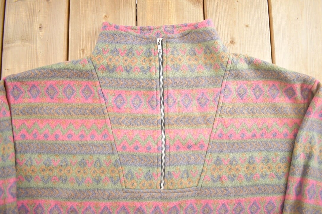 Vintage 1990s B Dakota Western Design Fleece Sweater from propervintagecanada