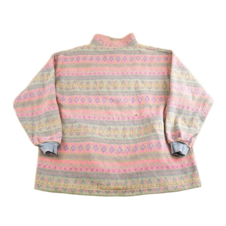 Vintage 1990s B Dakota Western Design Fleece Sweater from propervintagecanada