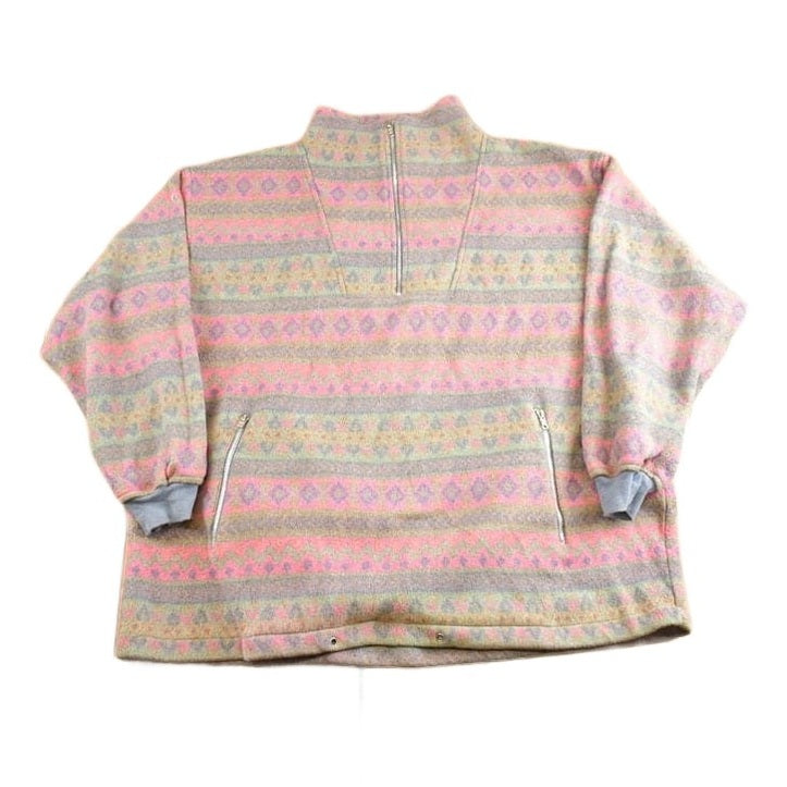 Vintage 1990s B Dakota Western Design Fleece Sweater from propervintagecanada