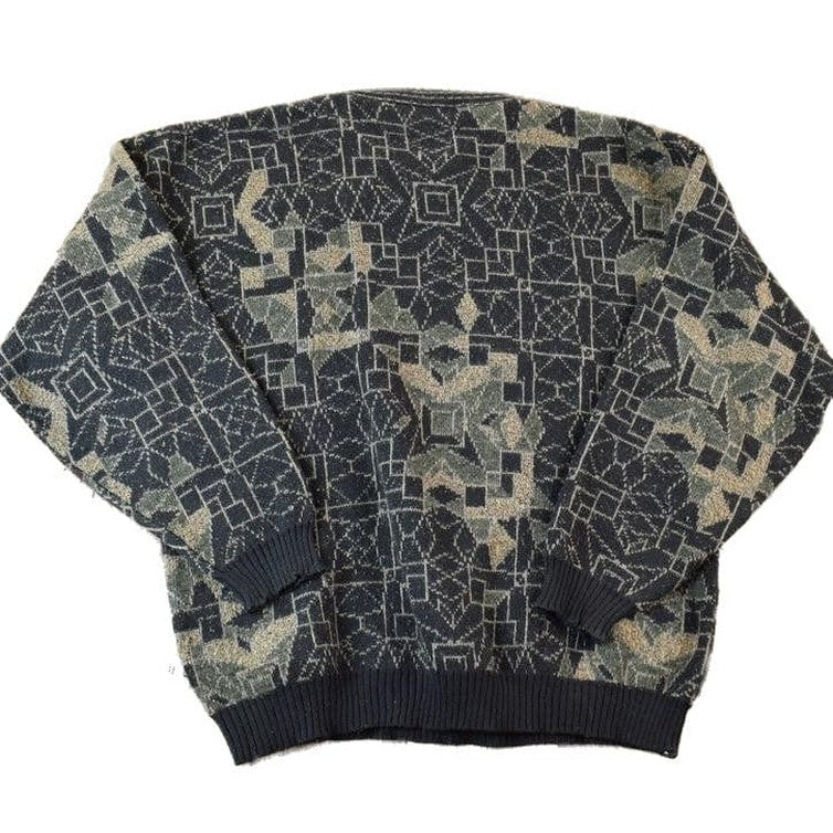 Vintage 1990s Bachrach Knit Crewneck Sweater Men's XL from propervintagecanada