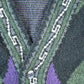 Vintage 1990s Bachrach Wool Blend Argyle Print Knit Cardigan Sweater Mens M from propervintagecanada