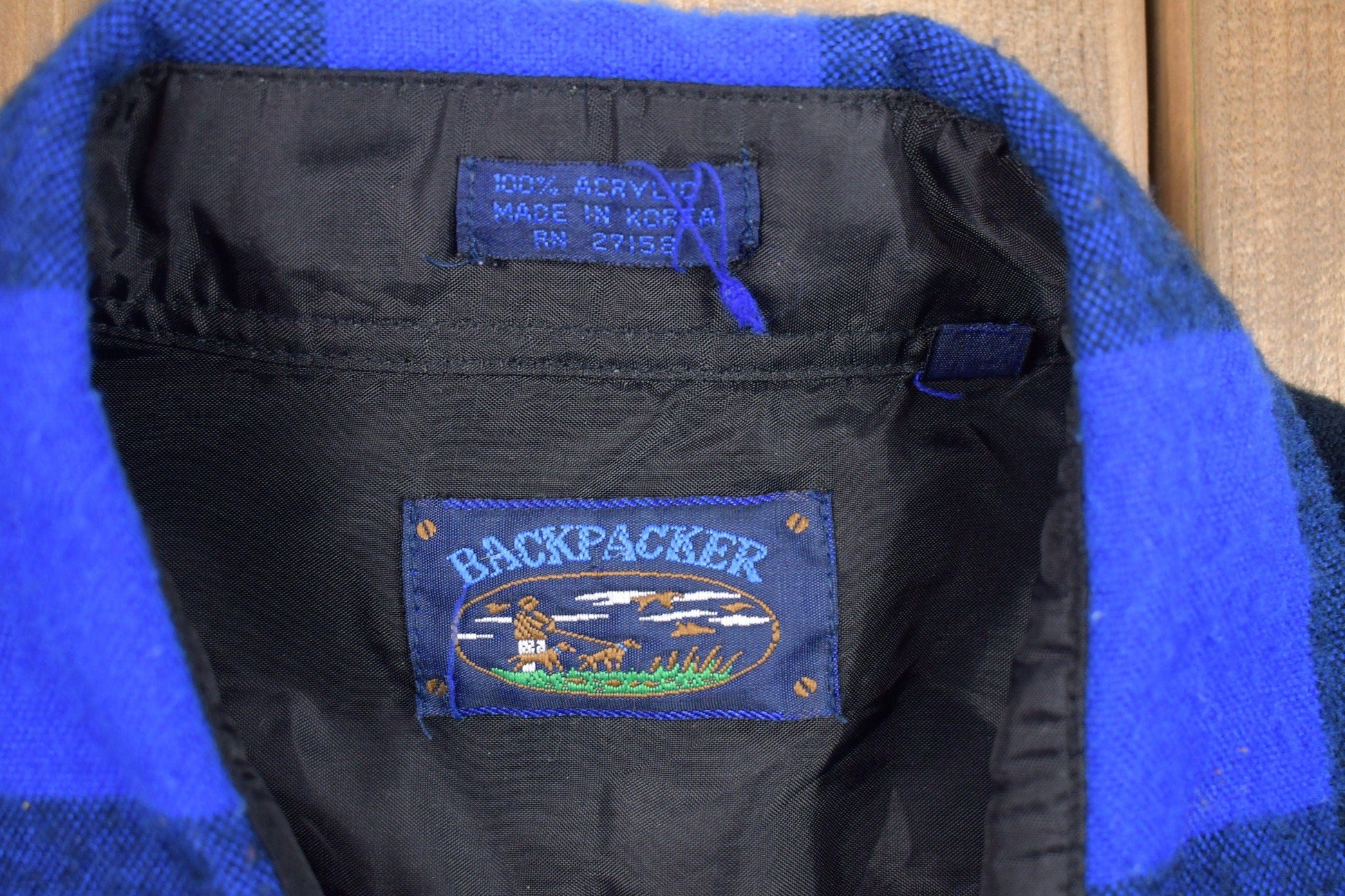 Vintage 1990s Back Packer Lined Plaid Button Up Shirt Men's XL from propervintagecanada