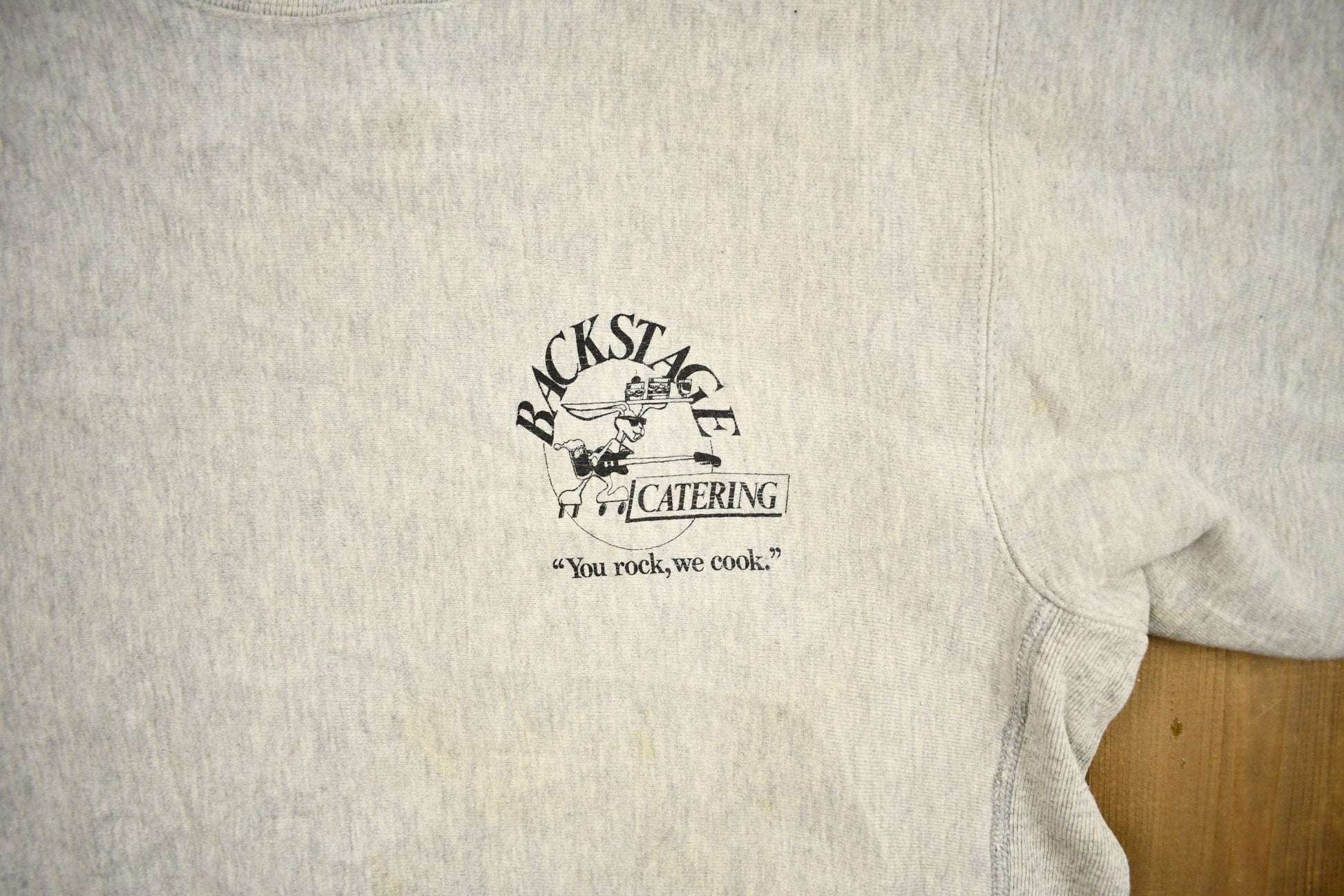 Vintage 1990s Backstage Catering Crewneck Sweatshirt Men's MMen's Medium from propervintagecanada