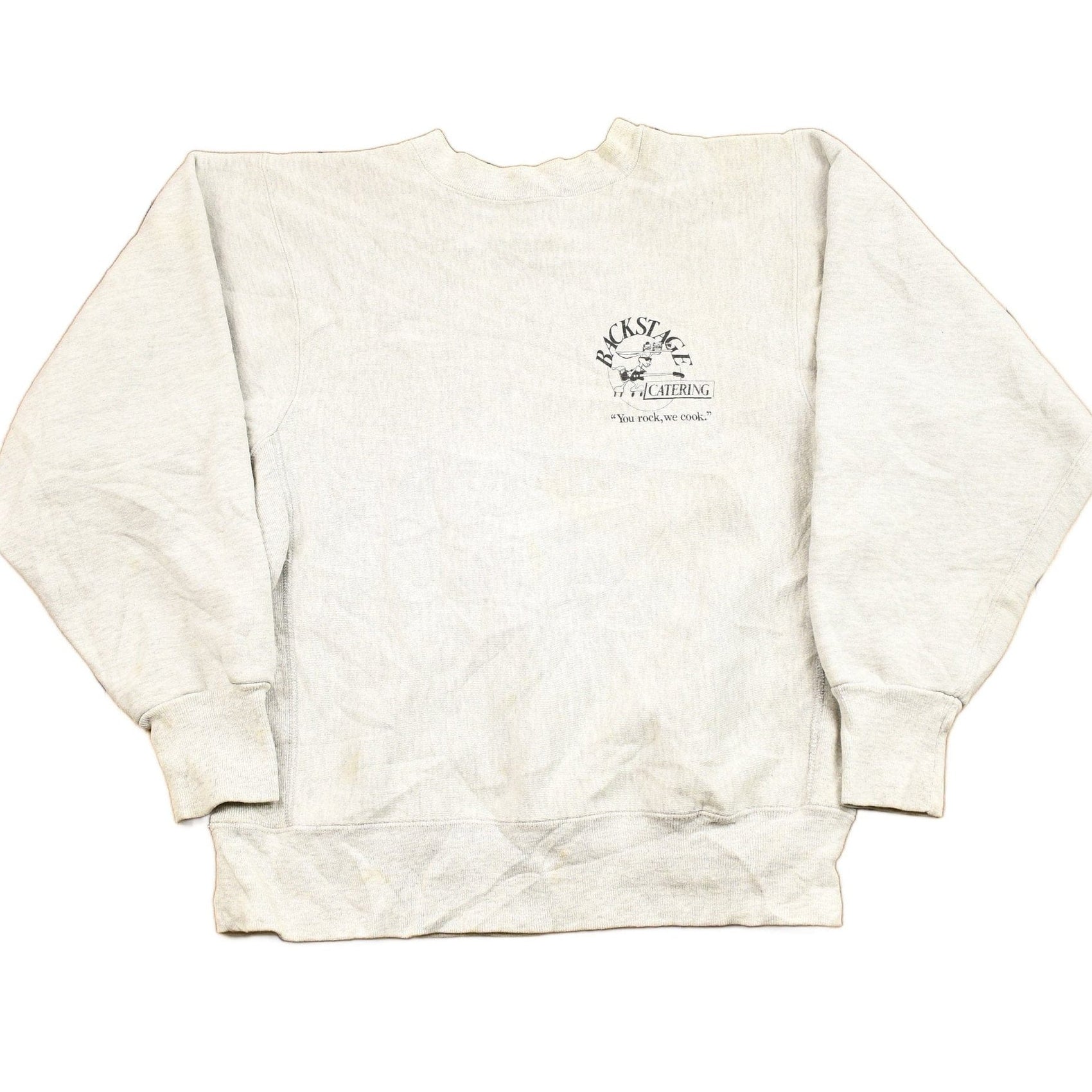 Vintage 1990s Backstage Catering Crewneck Sweatshirt Men's MMen's Medium from propervintagecanada