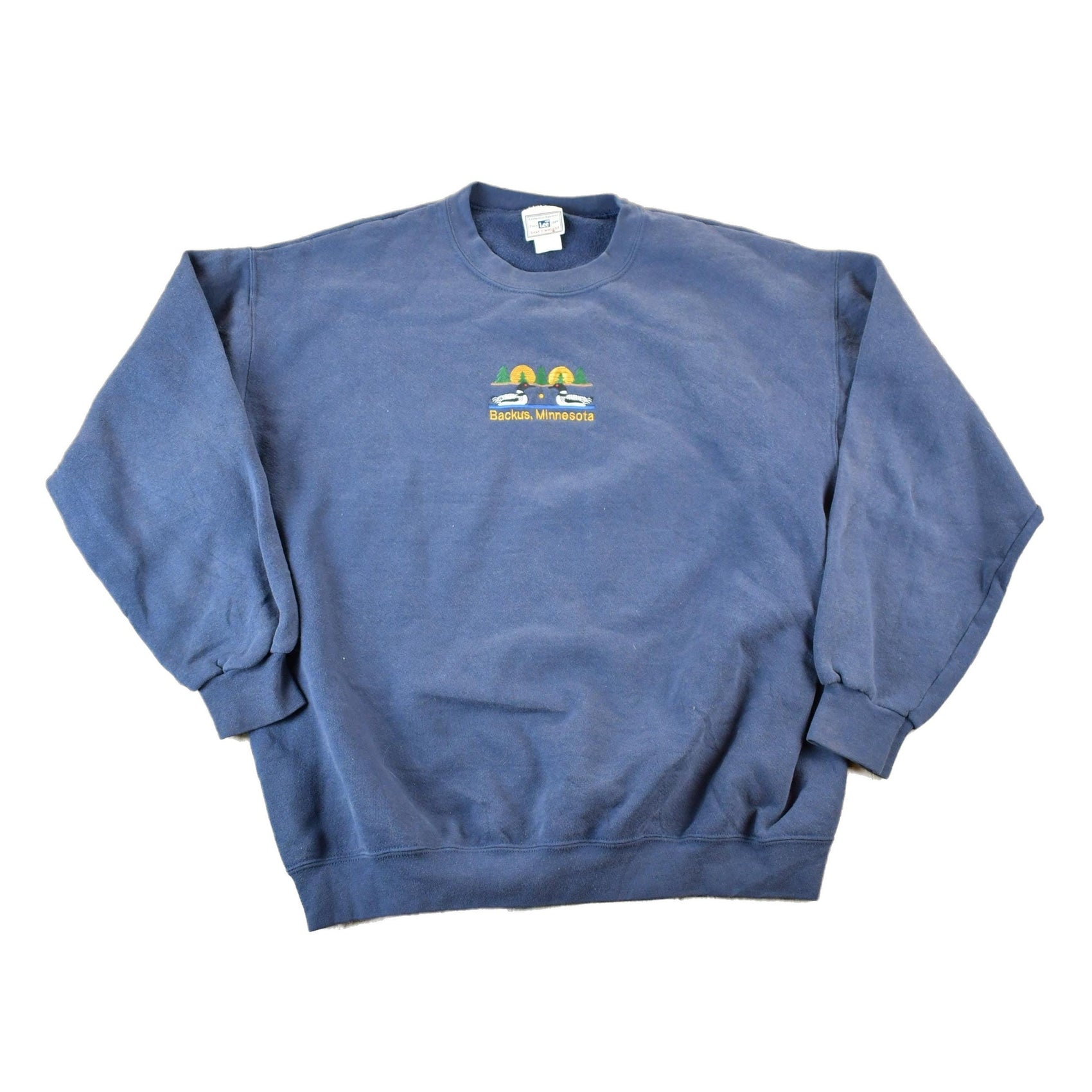 Vintage 1990s Backus Minnesota Souvenir Loons Crewneck Sweatshirt Men's XL from propervintagecanada