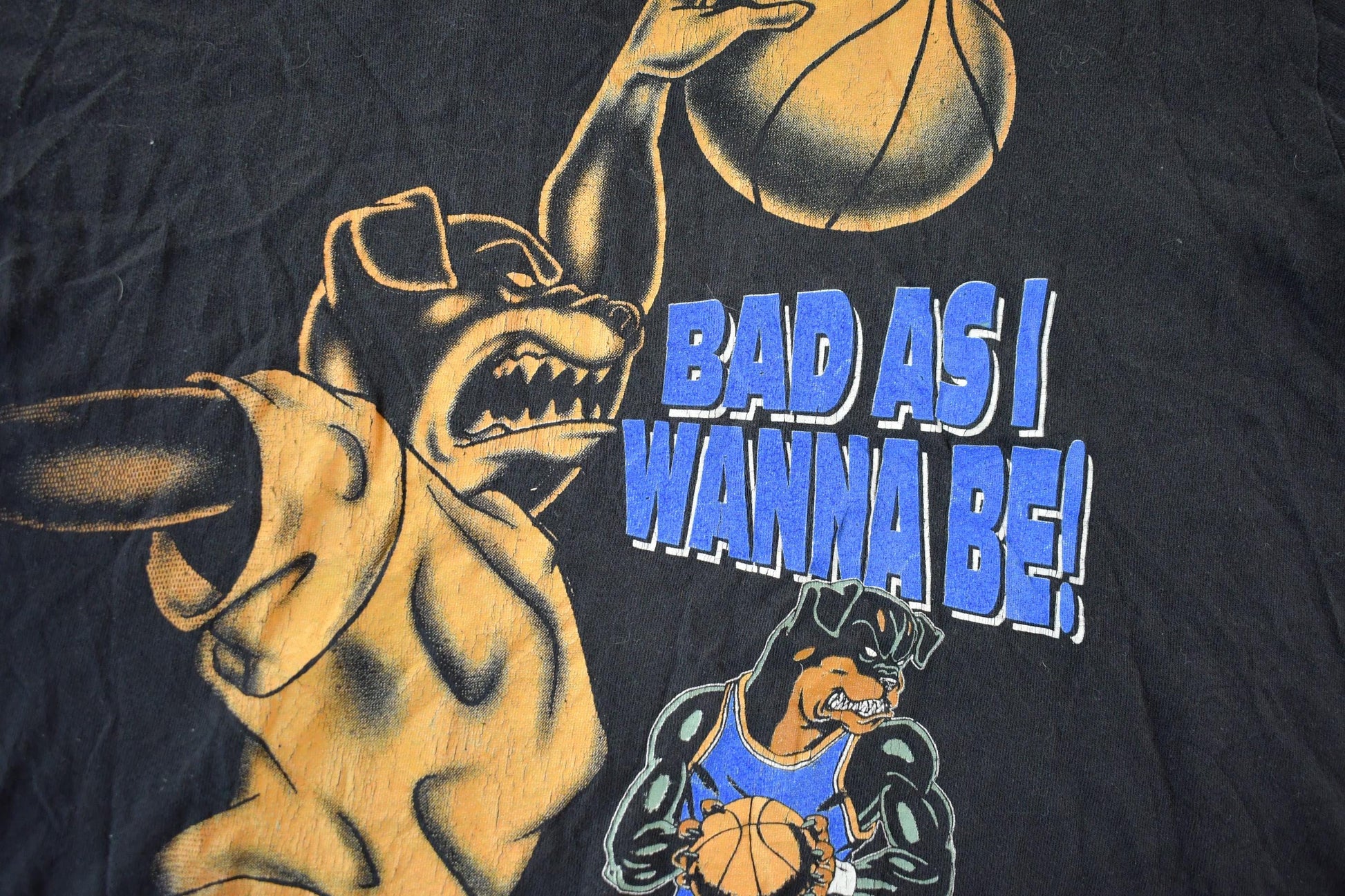 Vintage 1990s Bad As I Wanna Be Basketball Graphic T-Shirt from propervintagecanada