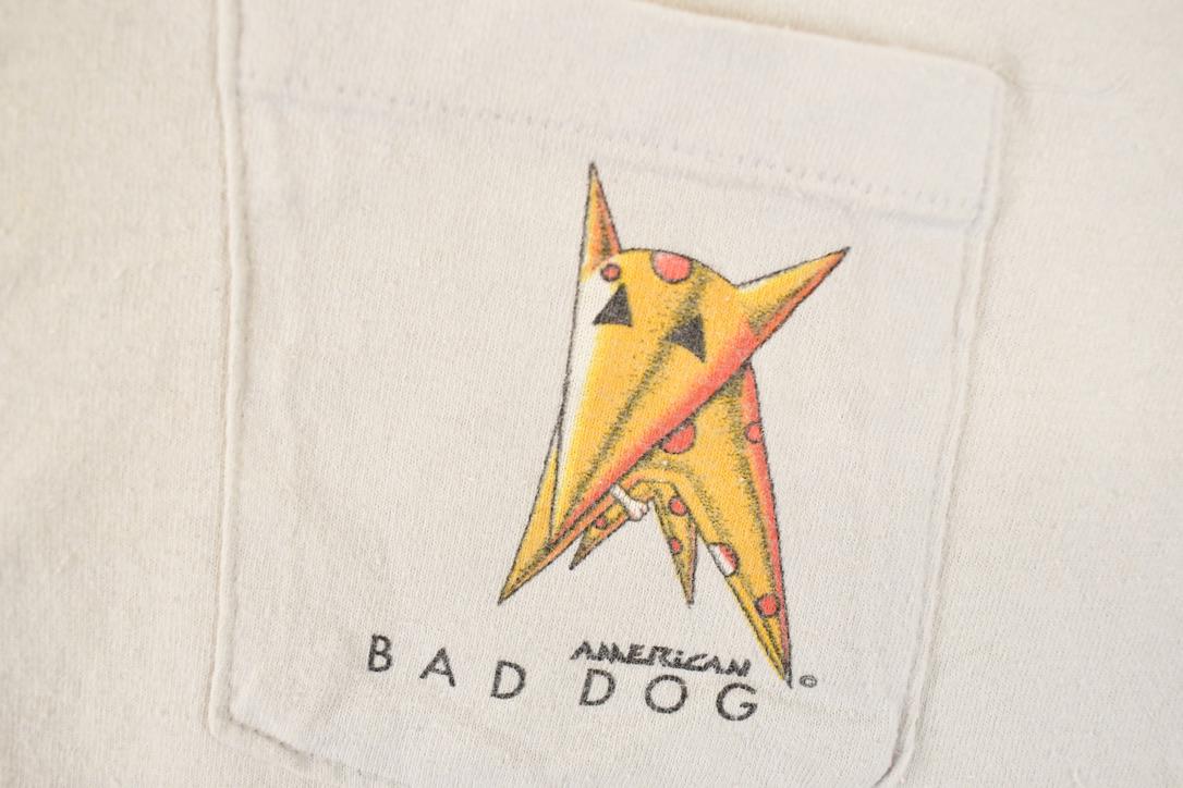 Vintage 1990s Bad Dog Surfing Souvenir Ocean T-Shirt Men's L / Destination Shirt / 90s Single Stitch Graphic Tee / Made in USA from propervintagecanada