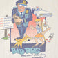 Vintage 1990s Bad Dog Surfing Souvenir Ocean T-Shirt Men's L / Destination Shirt / 90s Single Stitch Graphic Tee / Made in USA from propervintagecanada