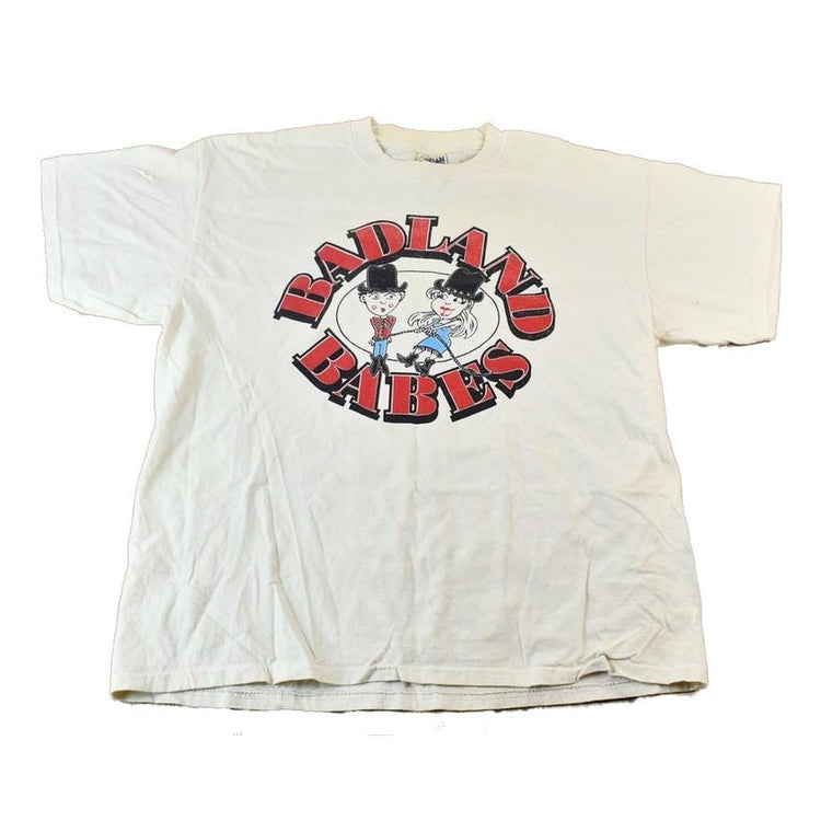 Vintage 1990s Badland Babes Old West Cowboys Graphic T-Shirt Men's Large from propervintagecanada