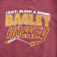 Vintage 1990s Bagley Hockey Crewneck Sweatshirt Men's XL from propervintagecanada