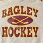 Vintage 1990s Bagley Hockey Hoodie Sweatshirt Men's XL from propervintagecanada
