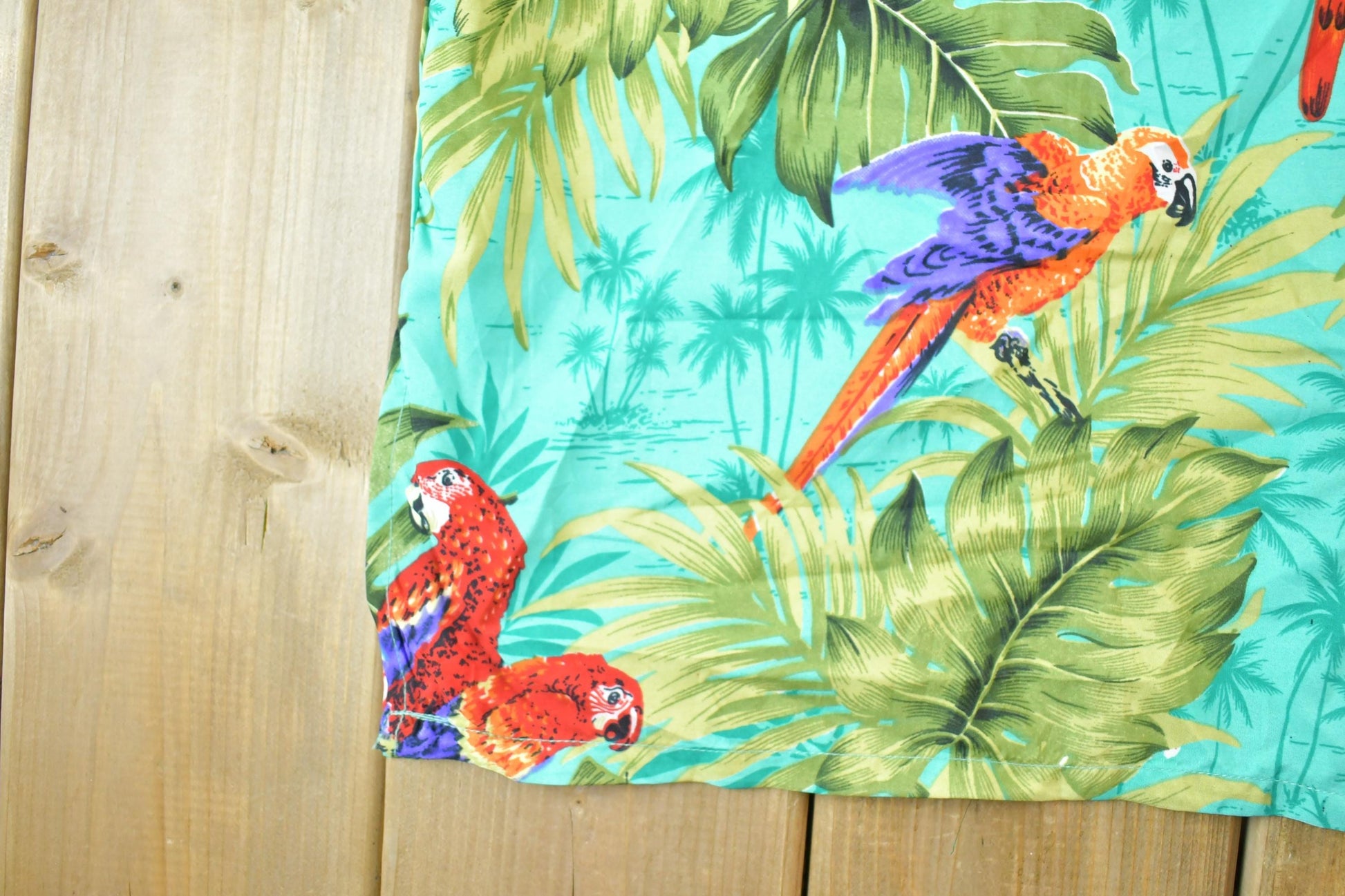 Vintage 1990s Bahamas AOP Button Up Shirt Mens XL from propervintagecanada