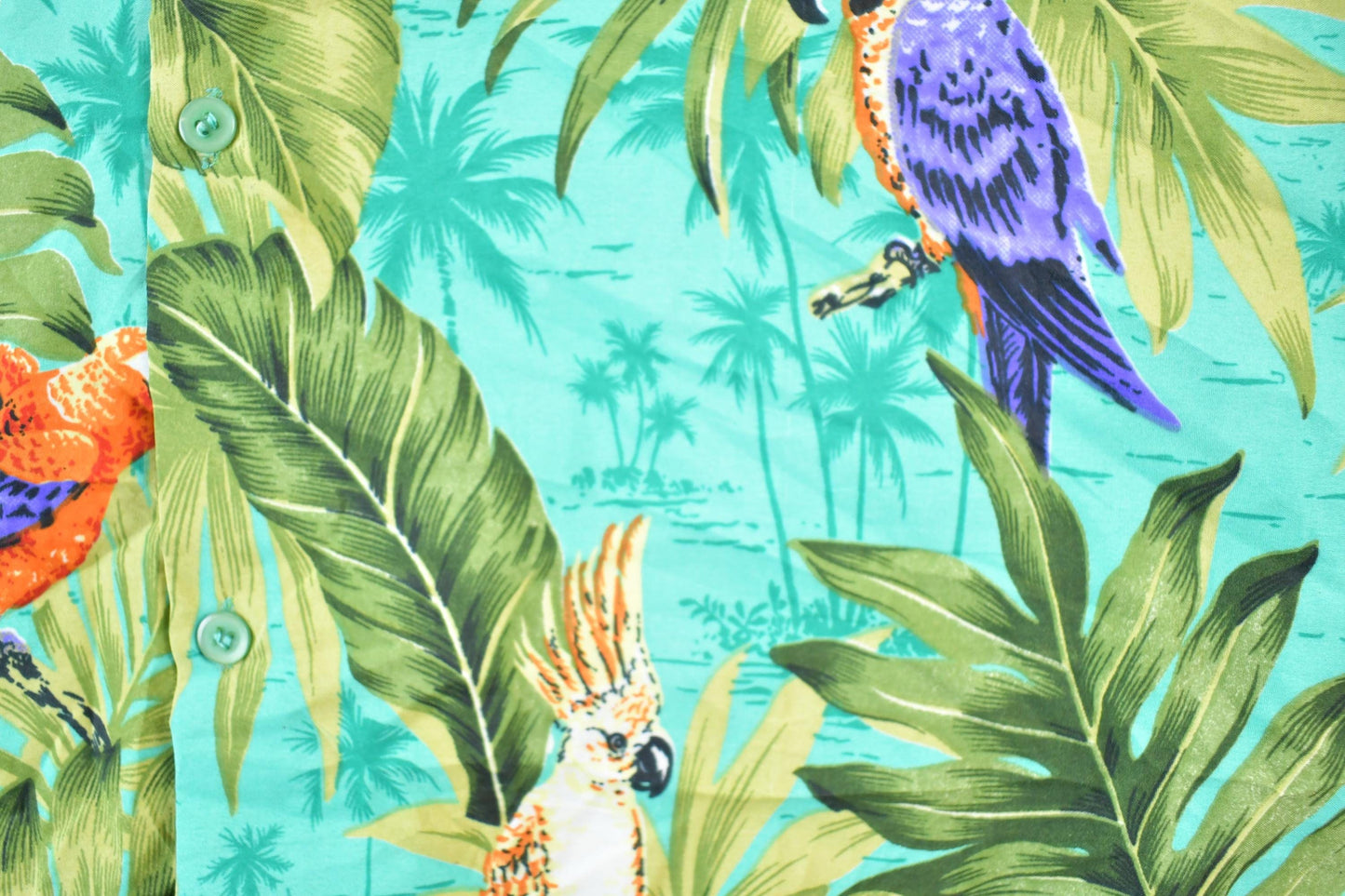 Vintage 1990s Bahamas AOP Button Up Shirt Mens XL from propervintagecanada