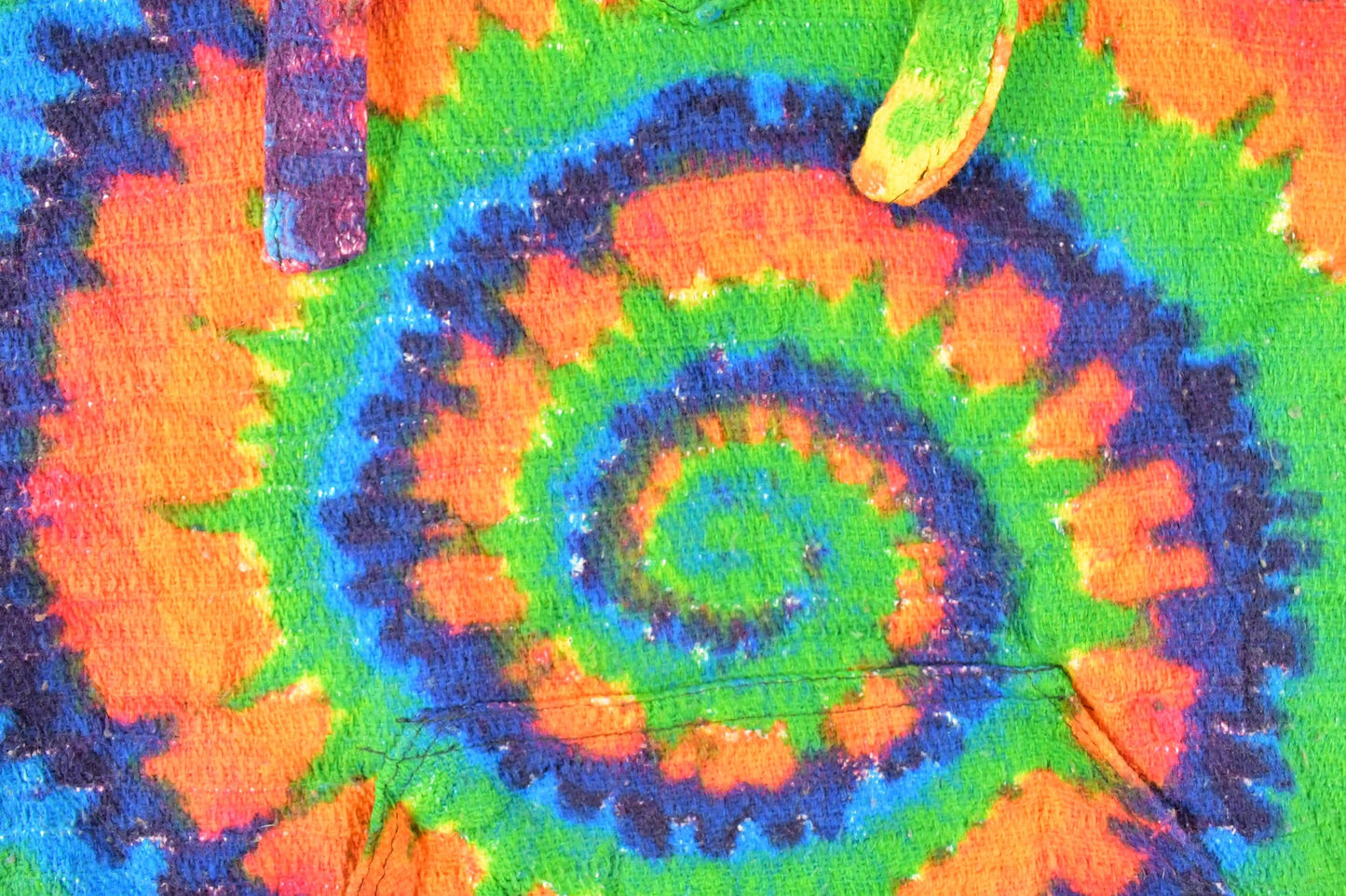 Vintage 1990s Baja Joe Tye Dye Knit Hoodie Sweater Mens L from propervintagecanada