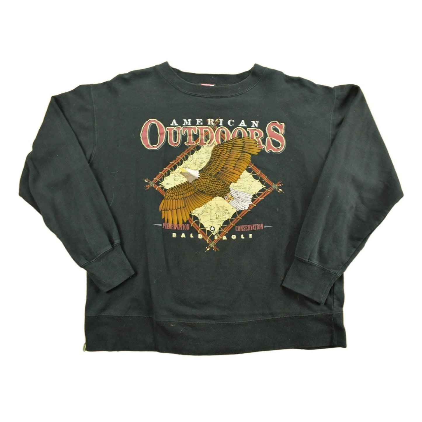 Vintage 1990s Bald Eagle Crewneck Men's Large from propervintagecanada