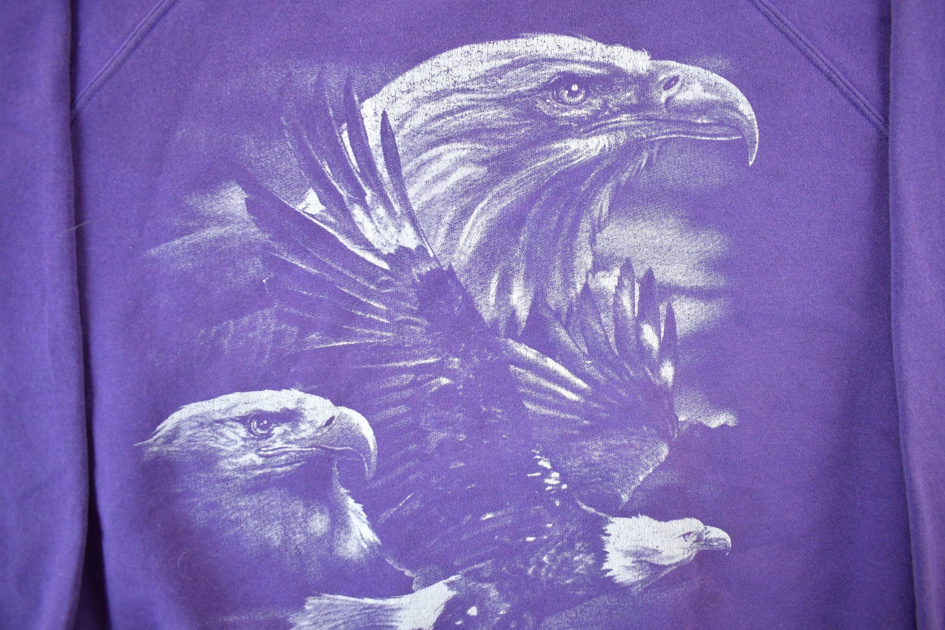 Vintage 1990s Bald Eagle Crewneck Sweatshirt Women's 3X from propervintagecanada