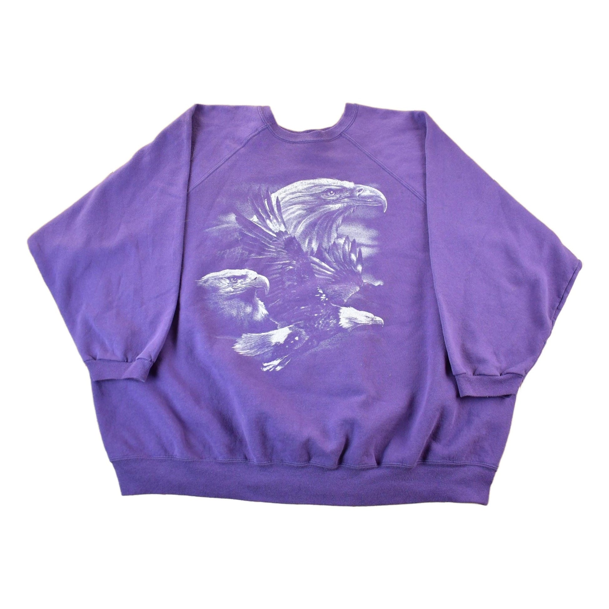Vintage 1990s Bald Eagle Crewneck Sweatshirt Women's 3X from propervintagecanada