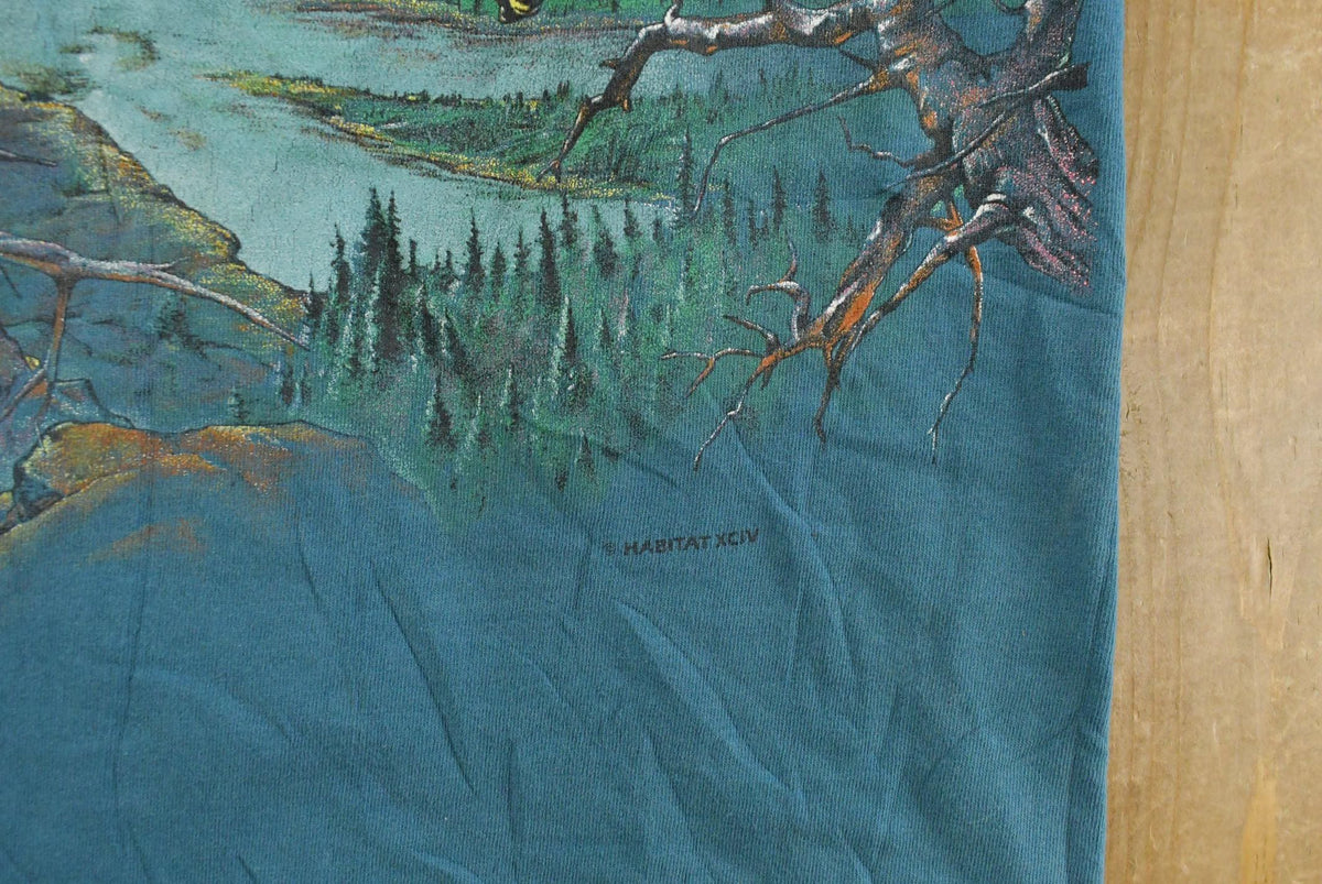Vintage 1990s Bald Eagle Nature Graphic T-Shirt Men's XL Men's Large from propervintagecanada
