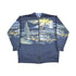 Vintage 1990s Bald Eagle Theme All Over Print Zip Up Sweater Men&