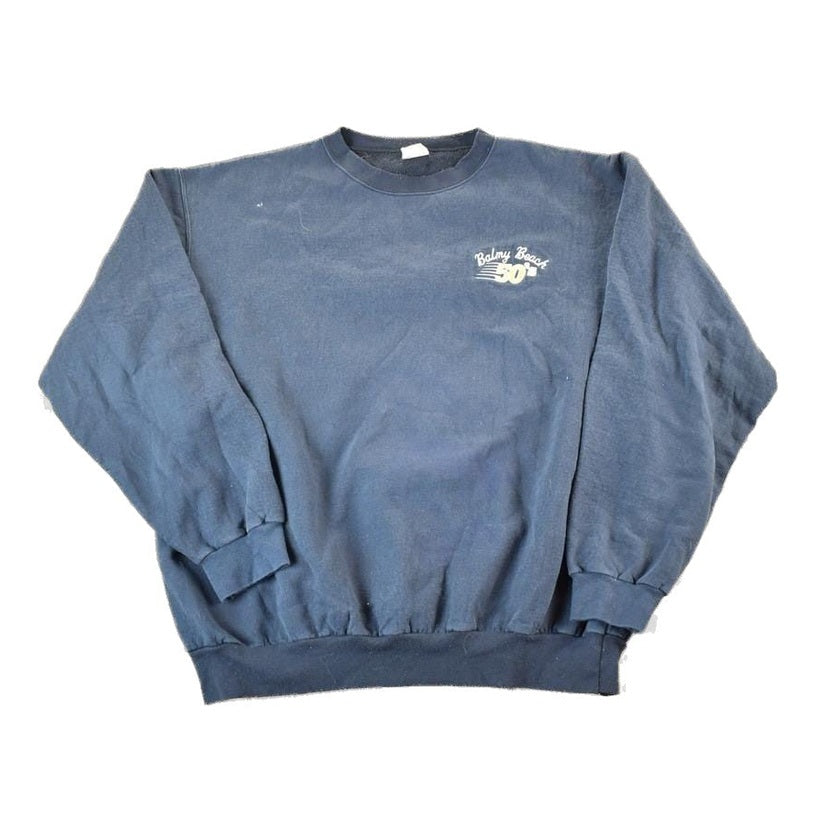 Vintage 1990s Balmy Beach 50s Crewneck Sweatshirt Mens M from propervintagecanada