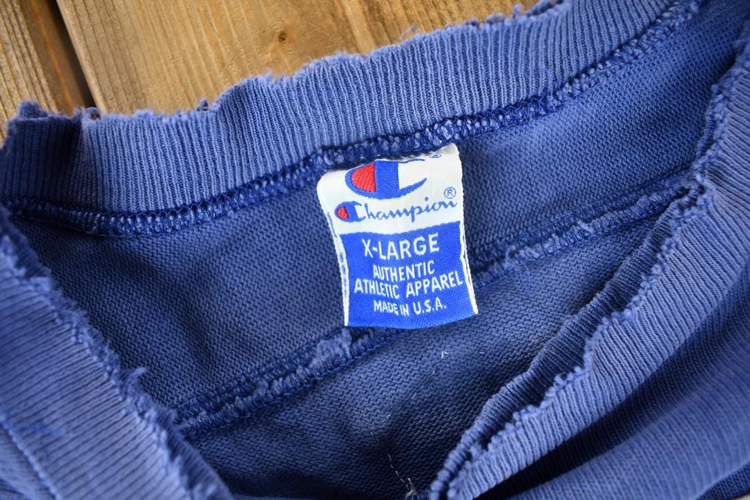 Vintage 1990s Baltimore Colts NFL Champion Jersey Style Sweatshirt Men's XL from propervintagecanada