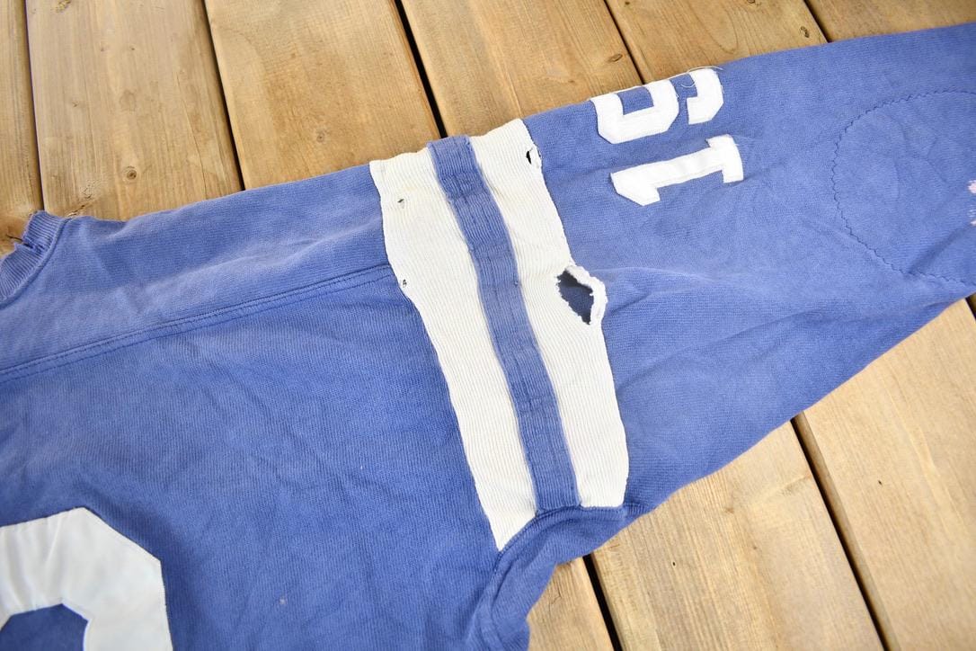 Vintage 1990s Baltimore Colts NFL Champion Jersey Style Sweatshirt Men's XL from propervintagecanada