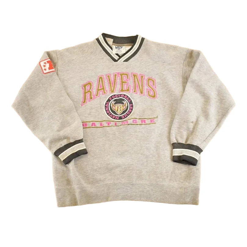 Vintage 1990s Baltimore Ravens Crewneck Sweatshirt Men's M from propervintagecanada