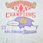 Vintage 1990s Baltimore Ravens Super Bowl NFL Graphic T-Shirt Men's 2XL