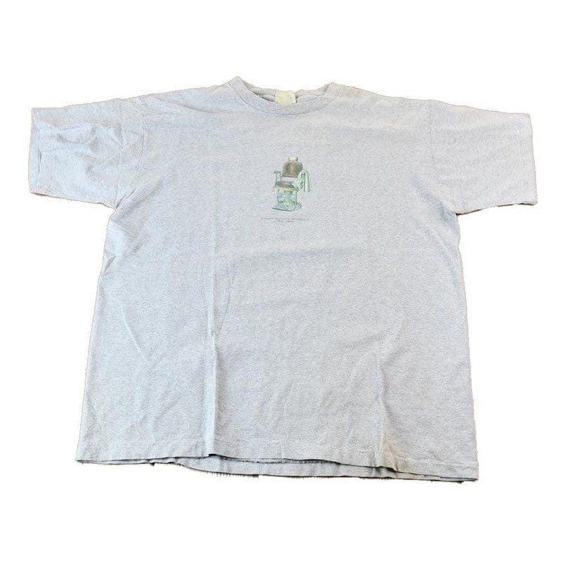 Vintage 1990s Banana Republic Clothing Co. Single Stitch Graphic Barber Shop T-Shirt Men's M from propervintagecanada