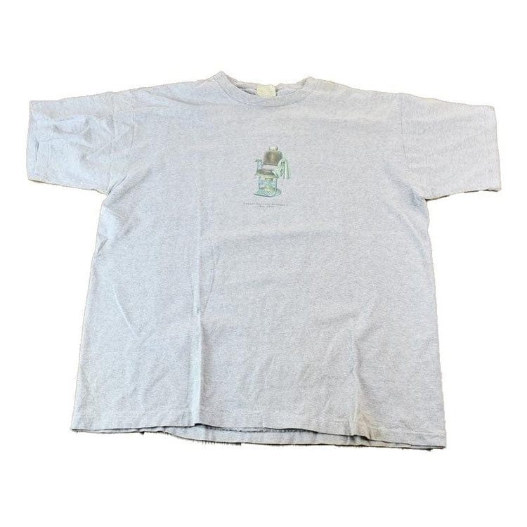 Vintage 1990s Banana Republic Clothing Co. Single Stitch Graphic Barber Shop T-Shirt Men's M from propervintagecanada