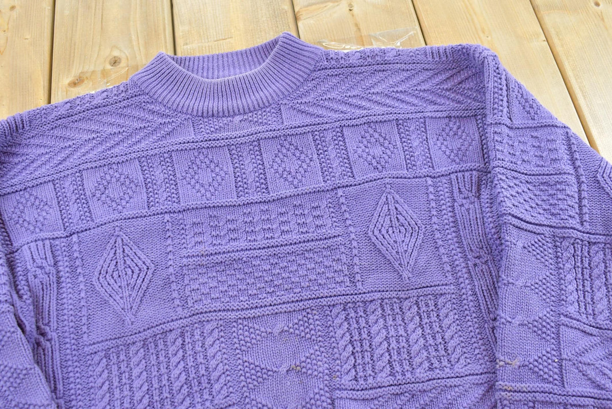 Vintage 1990s Banana Republic Cotton Textured Knit Sweater Men's S from propervintagecanada