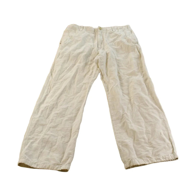 Vintage 1990s Banana Republic Linen Pants Men's 33 x 27 from propervintagecanada