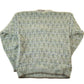 Vintage 1990s Banana Republic Safari And Travel Pure Wool Knit Abstract Pattern Crewneck Sweater Mens Medium from propervintagecanada