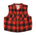 Vintage 1990s Banana Republic Wool Buffalo Plaid Snap On Vest Jacket Men&