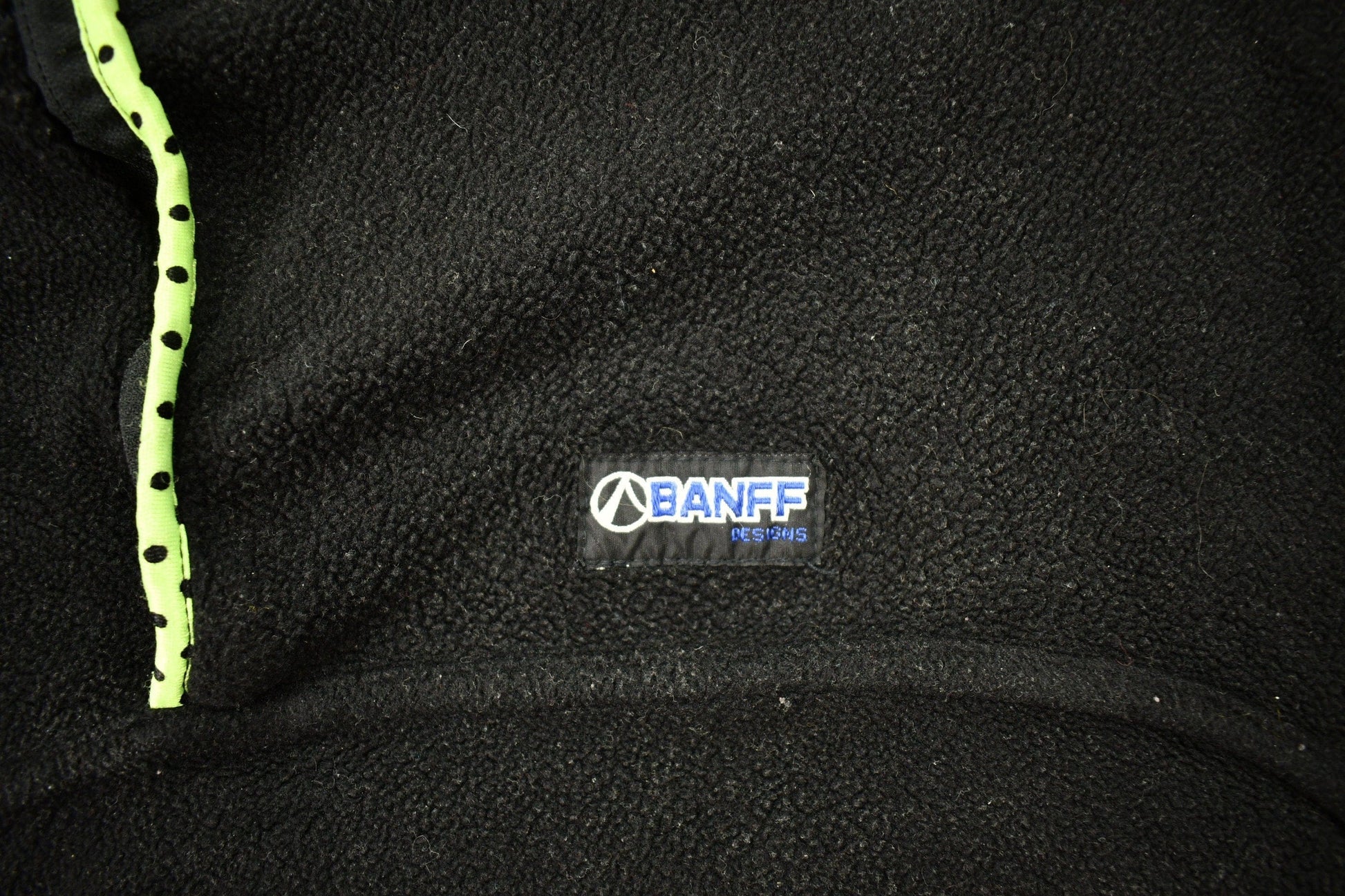 Vintage 1990s Banff Designs Reversible Quarter Zip Fleece Sweater Men's Medium from propervintagecanada