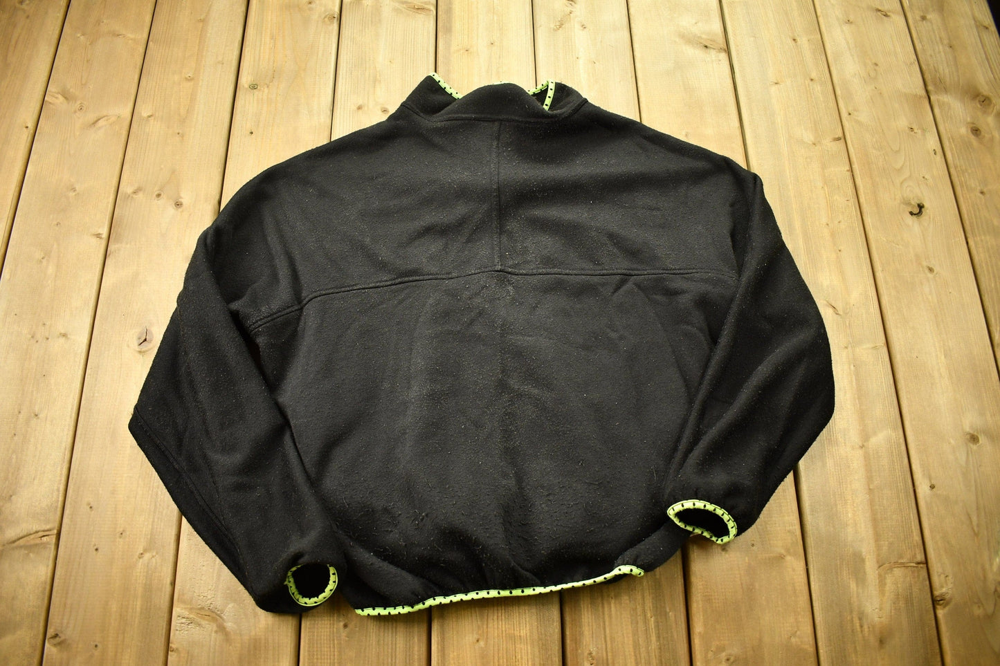 Vintage 1990s Banff Designs Reversible Quarter Zip Fleece Sweater Men's Medium from propervintagecanada