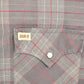 Vintage 1990s Bar B Western Wear Plaid Flannel Button Up Shirt Men's Large from propervintagecanada