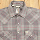 Vintage 1990s Bar B Western Wear Plaid Flannel Button Up Shirt Men's Large from propervintagecanada