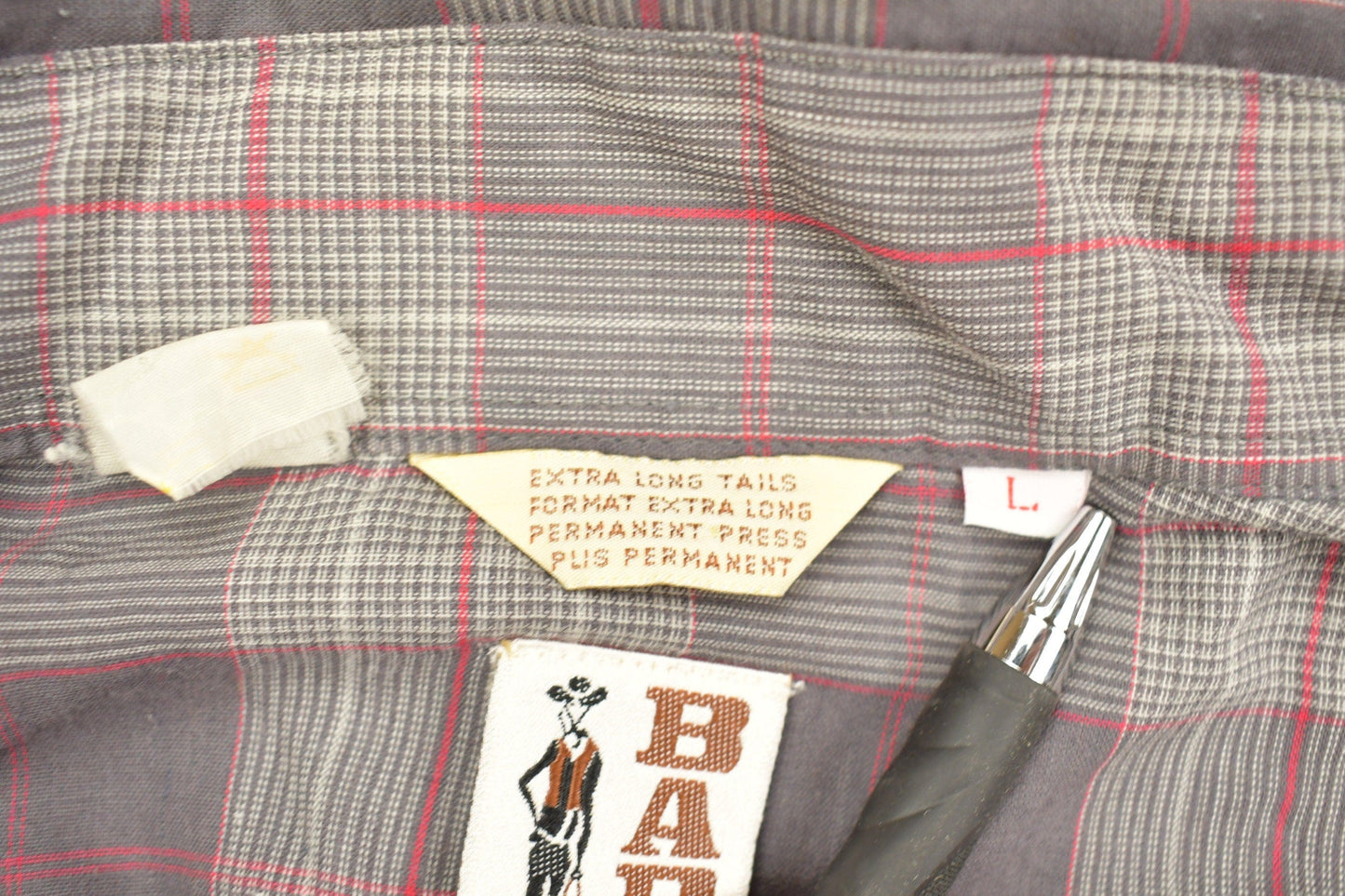 Vintage 1990s Bar B Western Wear Plaid Flannel Button Up Shirt Men's Large from propervintagecanada