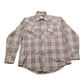 Vintage 1990s Bar B Western Wear Plaid Flannel Button Up Shirt Men's Large from propervintagecanada